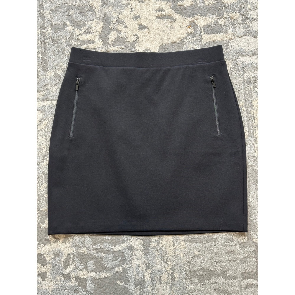 Babaton Black Zip Pocket Mini Skirt Women Medium 106720 Viscose Blend‎ Stretch